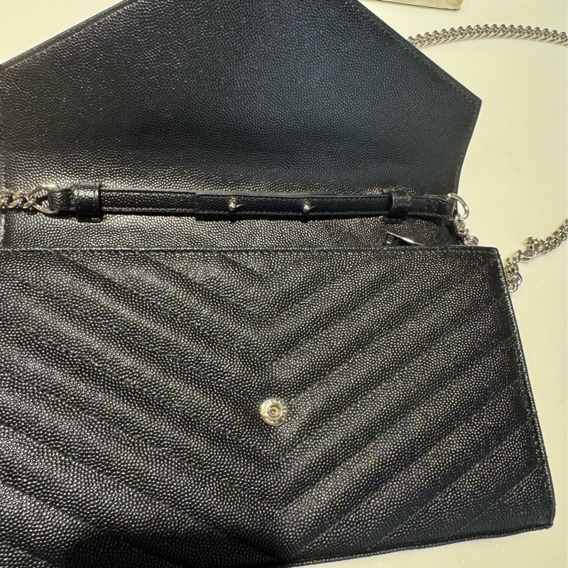 YSL 荔枝皮黑銀WOC (大款)-12