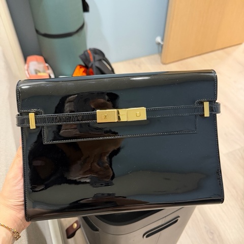 YSL manhattan 曼哈頓 黑色 中號 九成新