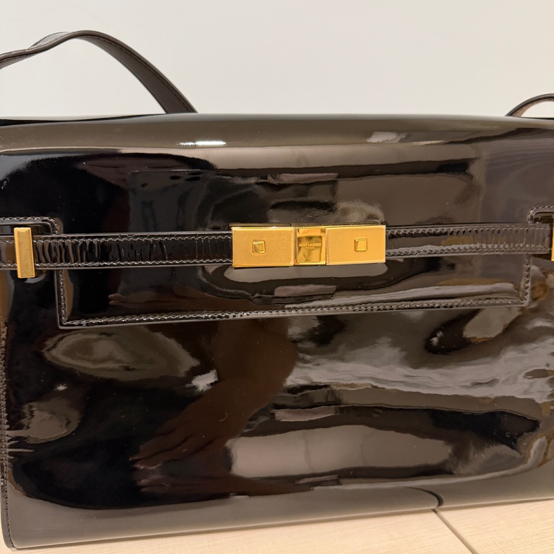 YSL manhattan 曼哈頓 黑色 中號 九成新-6