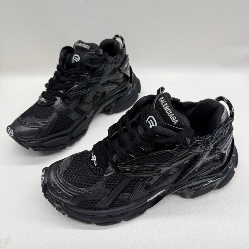 Balenciaga巴黎世家 Runner 黑色漆皮 男款 黑色39碼-0
