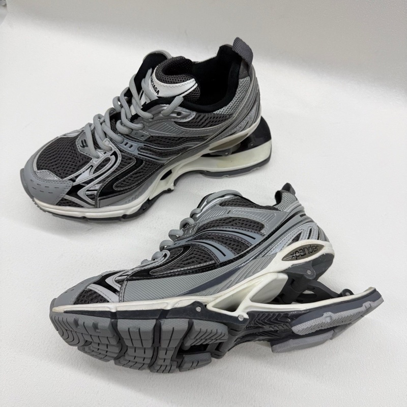 Balenciaga巴黎世家 X-Pander 網布做舊低幫 灰棕色 36碼-16
