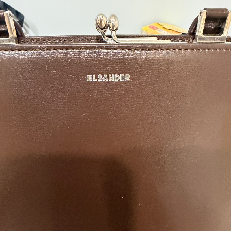 JIL SANDER Goji square 手拿包 咖色-5