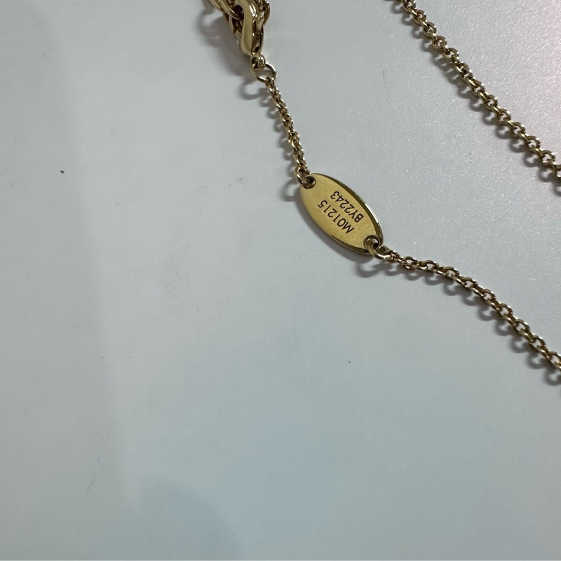 LV 琺瑯logo項鍊-1