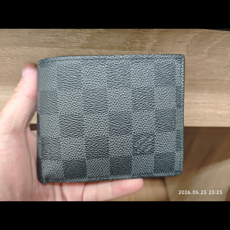 LV棋盤格短夾-6