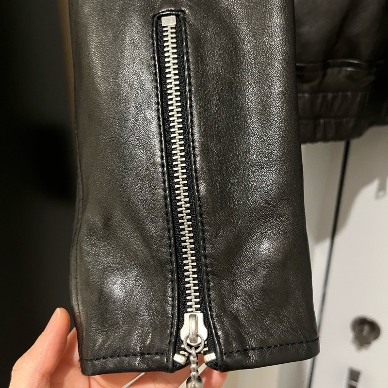 🖤ALLSAINTS🖤皮衣 Men’s S 男女穿都帥😎 黑 亮皮98成新 背殺 辣妹 🕶️-1