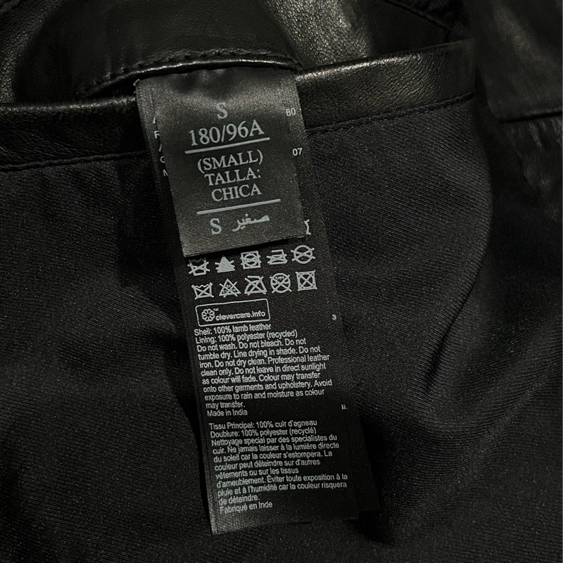 🖤ALLSAINTS🖤皮衣 Men’s S 男女穿都帥😎 黑 亮皮98成新 背殺 辣妹 🕶️-5