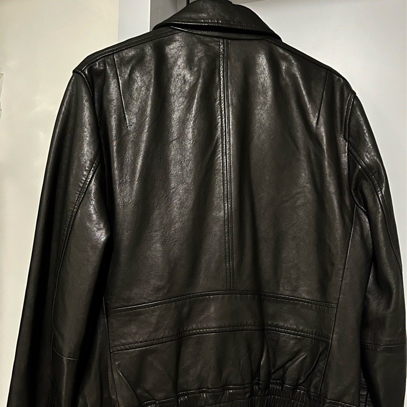 🖤ALLSAINTS🖤皮衣 Men’s S 男女穿都帥😎 黑 亮皮98成新 背殺 辣妹 🕶️-8