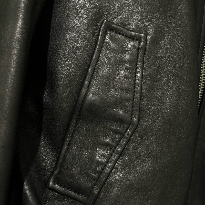 🖤ALLSAINTS🖤皮衣 Men’s S 男女穿都帥😎 黑 亮皮98成新 背殺 辣妹 🕶️-16