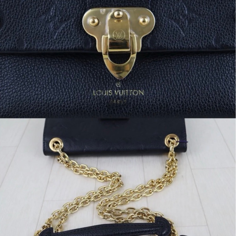 「JL精品代購」98新 LV Vavin 黑金肩背包 ic芯片款-7