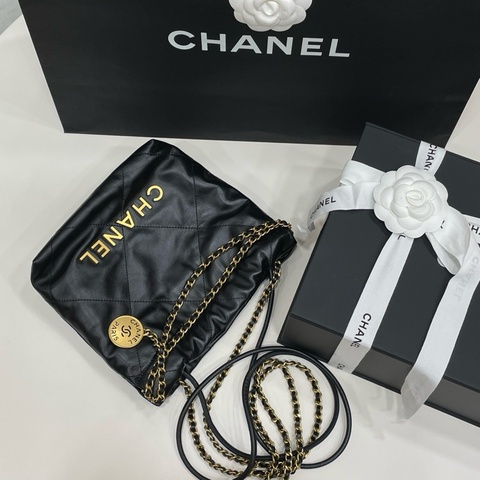 全新未使用!Chanel 香奈兒22bag mini 黑金扣