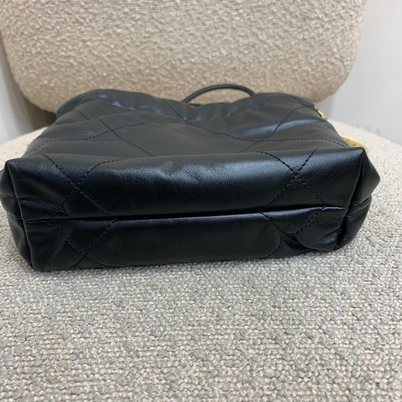 全新未使用!Chanel 香奈兒22bag mini 黑金扣-3