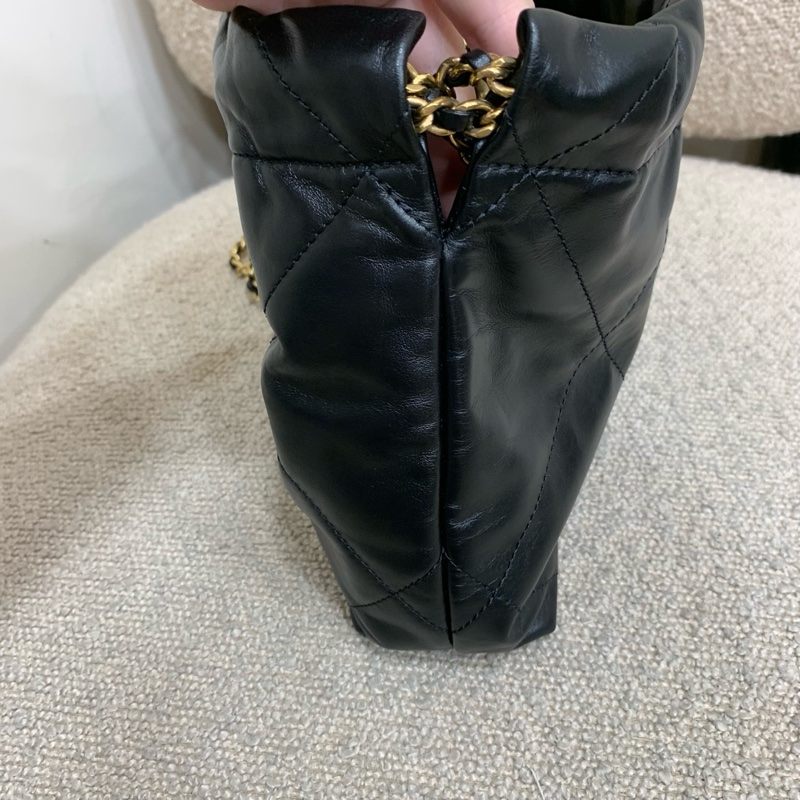 全新未使用!Chanel 香奈兒22bag mini 黑金扣-4