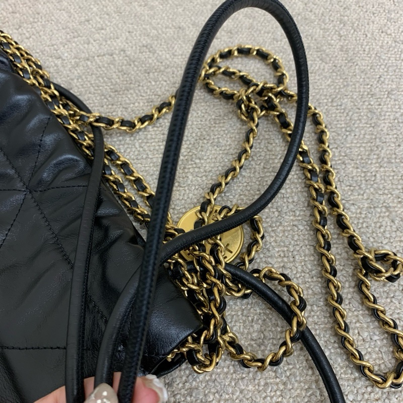 全新未使用!Chanel 香奈兒22bag mini 黑金扣-19