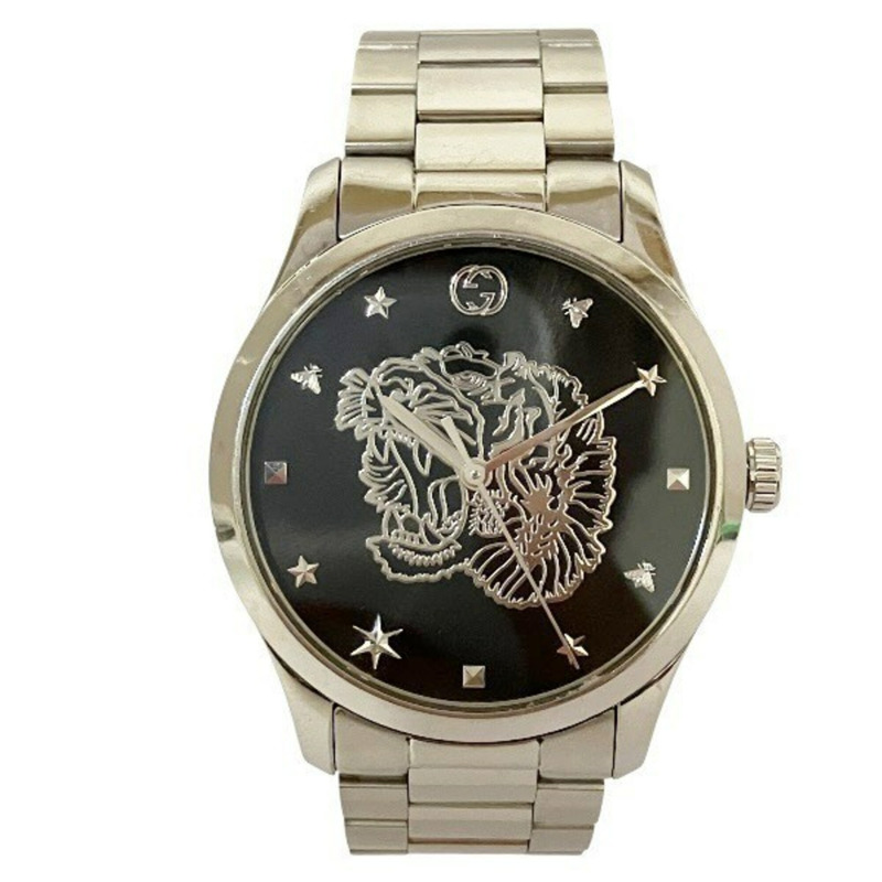 Gucci GUCCI G-Timeless 126.4 石英虎紋男士腕錶-0