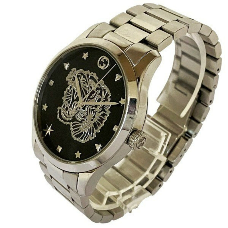Gucci GUCCI G-Timeless 126.4 石英虎紋男士腕錶-1