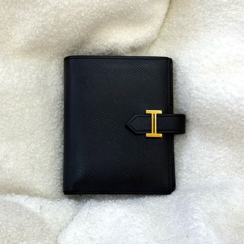 Hermes Bearn 黑金短夾