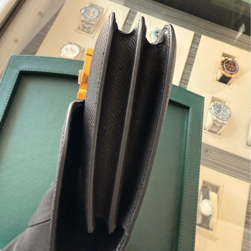 Hermes愛馬仕 constance19康康 黑金扣 epsom皮 D刻-5