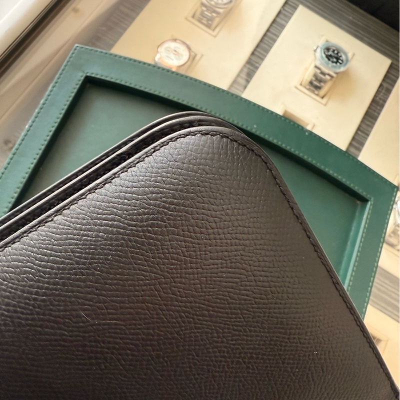 Hermes愛馬仕 constance19康康 黑金扣 epsom皮 D刻-8