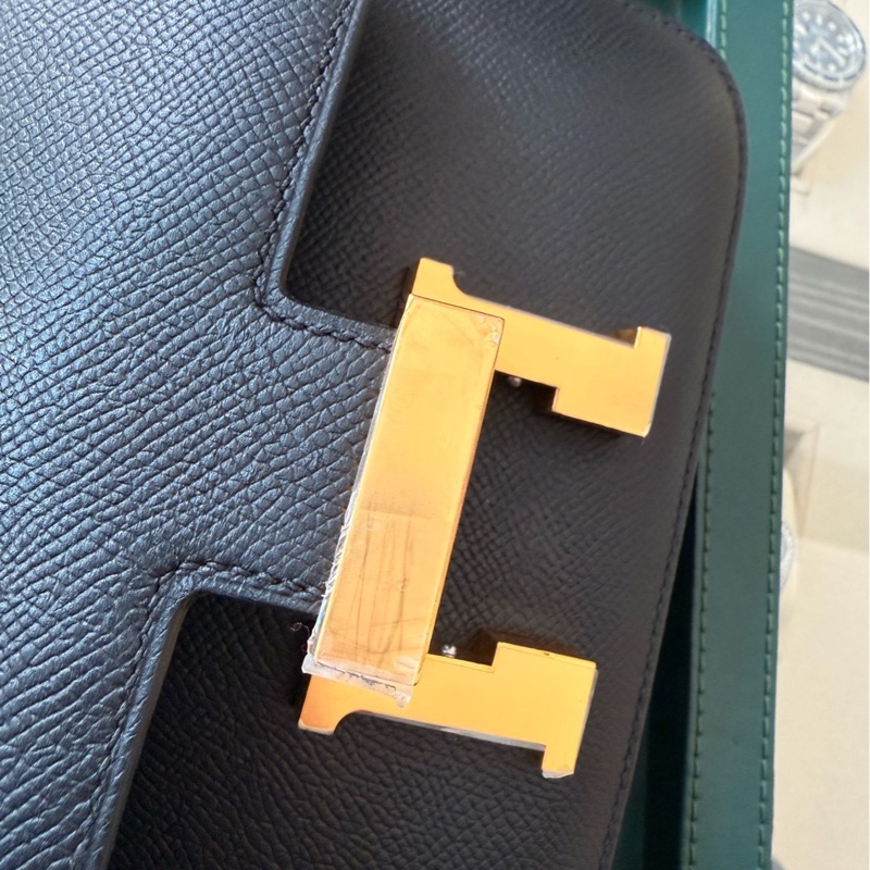 Hermes愛馬仕 constance19康康 黑金扣 epsom皮 D刻-14