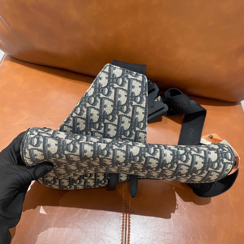Dior/迪奧 馬鞍包 Saddle 標誌性Oblique刺繡印花老花滿印-2