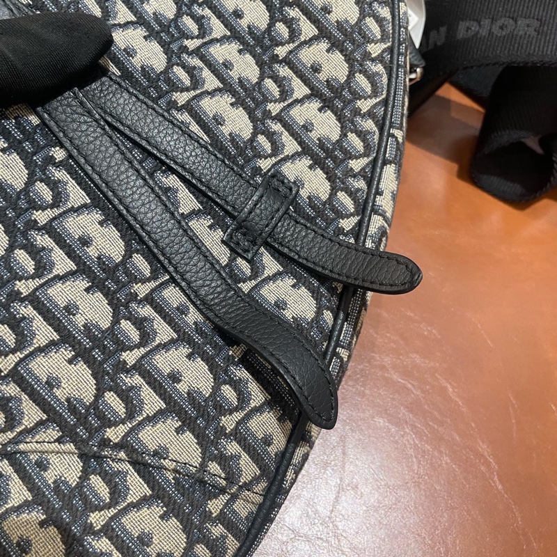 Dior/迪奧 馬鞍包 Saddle 標誌性Oblique刺繡印花老花滿印-4