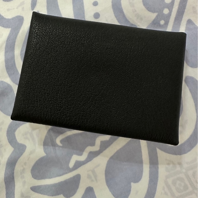 愛馬仕HERMES CALVI DUO 黑色-5