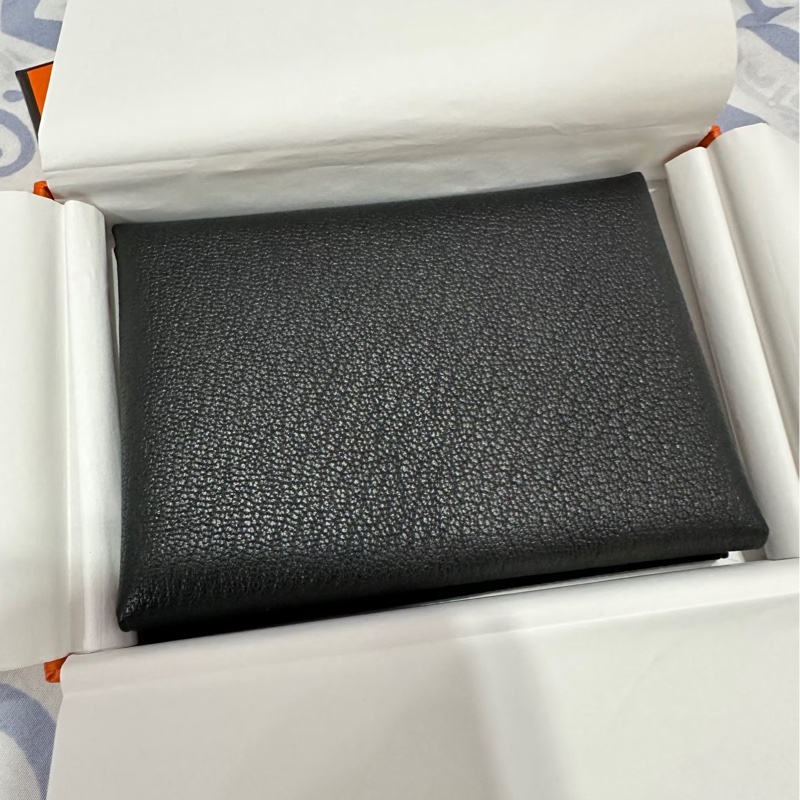 愛馬仕HERMES CALVI DUO 黑色-6