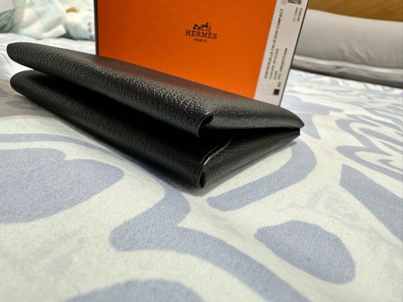 愛馬仕HERMES CALVI DUO 黑色-8