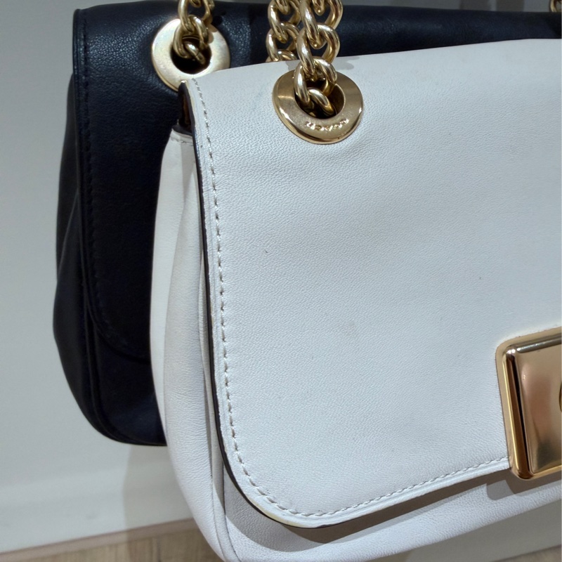 COACH 白色金鍊包|鏈背帶|肩背包/斜背包-2