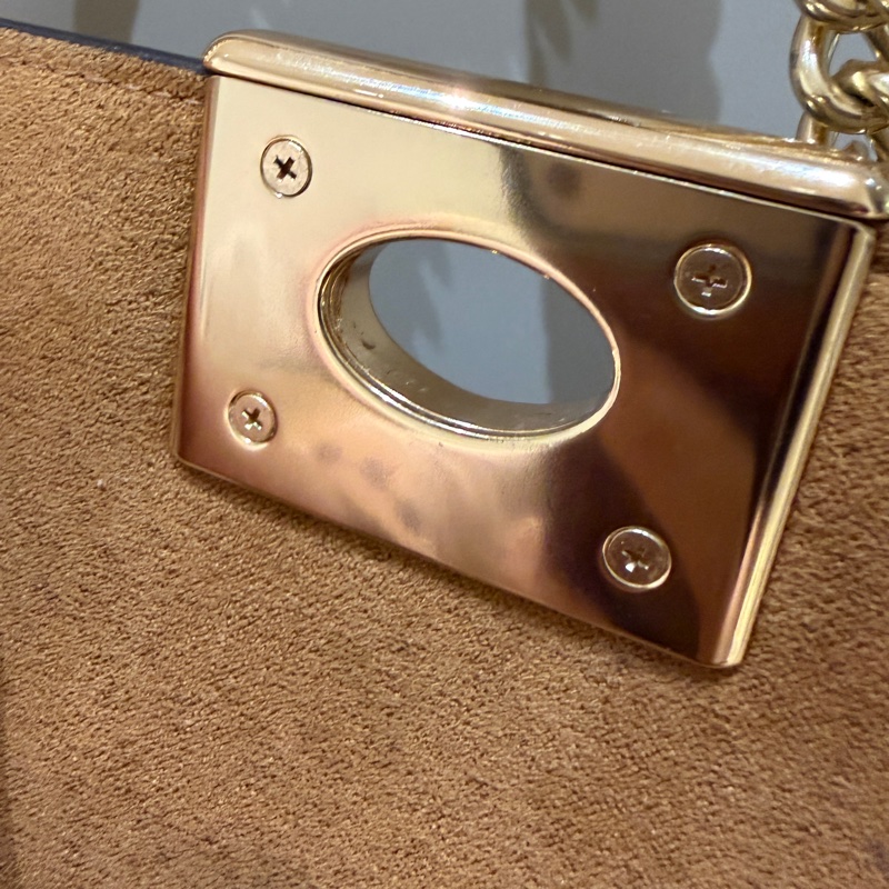 COACH 白色金鍊包|鏈背帶|肩背包/斜背包-12