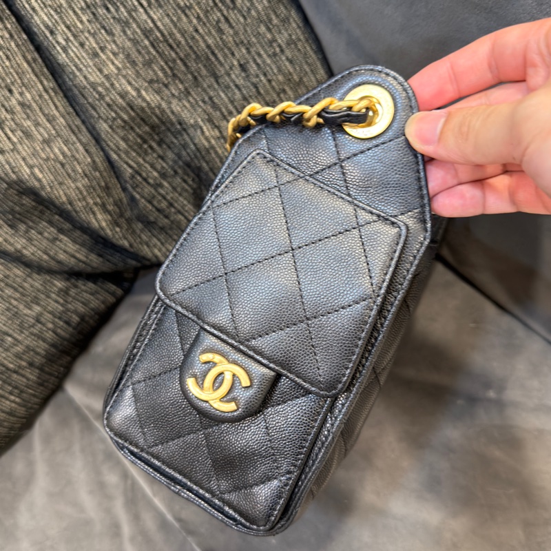 🈶2026台灣購證 #閒置帶膜✨ 香奈兒黑金25bag mini秒殺爆款釋出-3