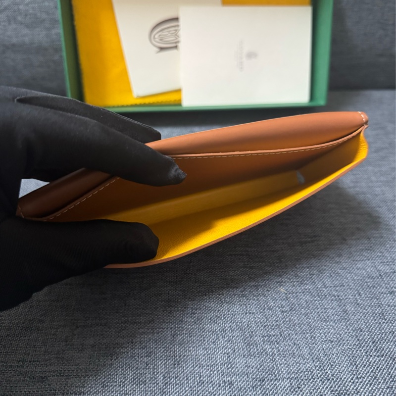 Goyard 翻蓋長夾 黑棕-8