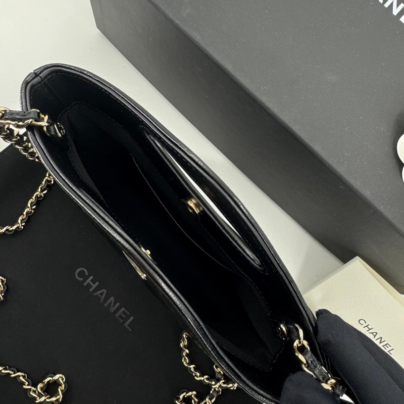Chanel 31 Nano Black Shiny Lambskin Bag with GHW-8