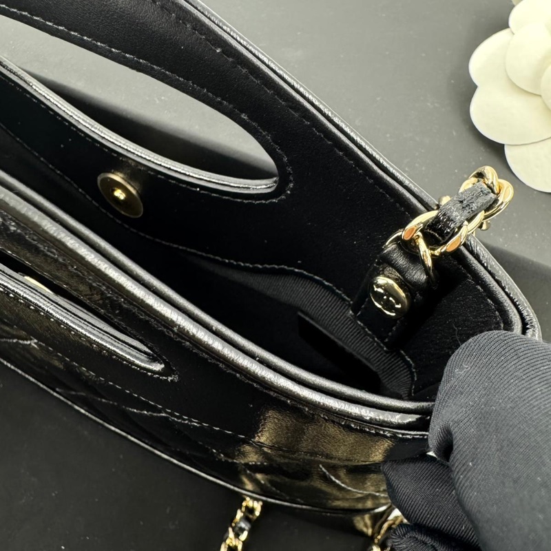 Chanel 31 Nano Black Shiny Lambskin Bag with GHW-11