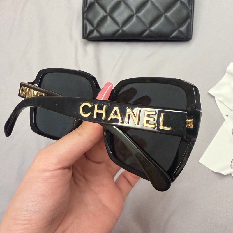 chanel5408墨鏡 黑金-7