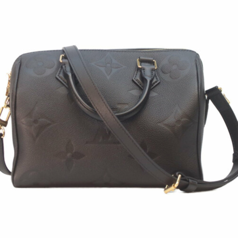 路易威登 M58951 Monogram Empreinte Noir Speedy 25 肩包,黑色,金色五金,女士款-2