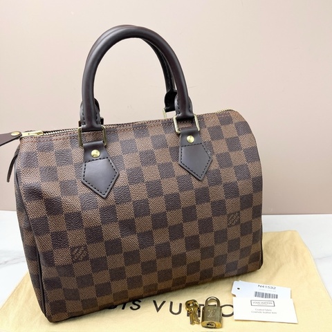 LV N41532 speedy25 棋盤格波士頓包