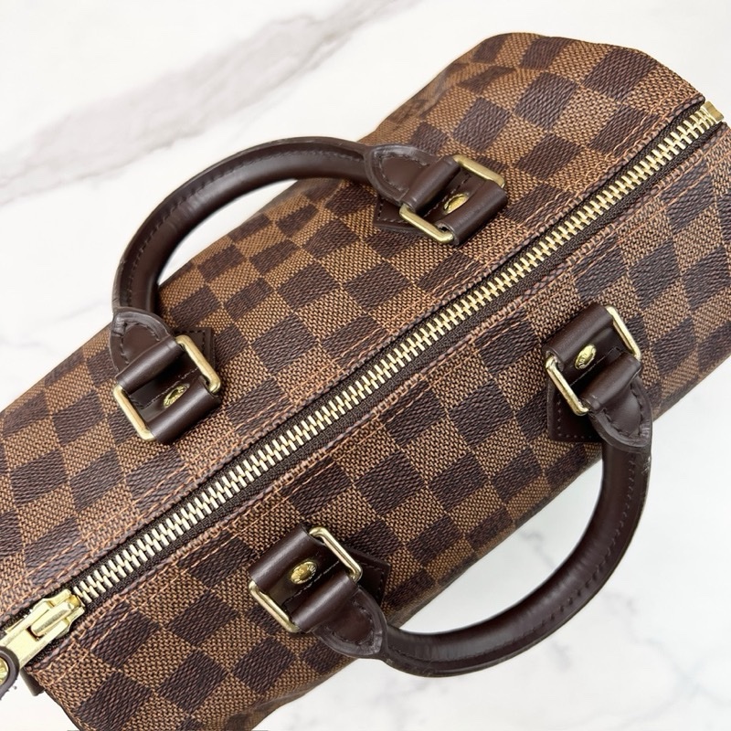 LV N41532 speedy25 棋盤格波士頓包-1