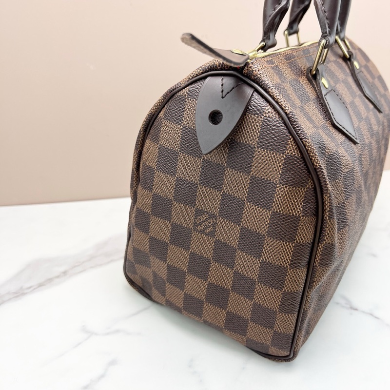 LV N41532 speedy25 棋盤格波士頓包-3