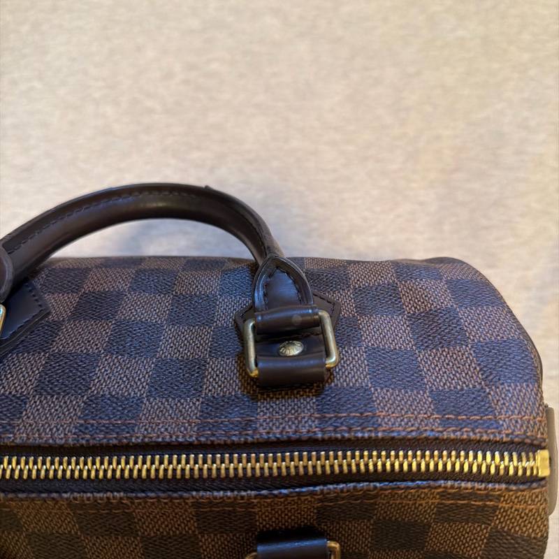LV N41532 speedy25 棋盤格波士頓包-13