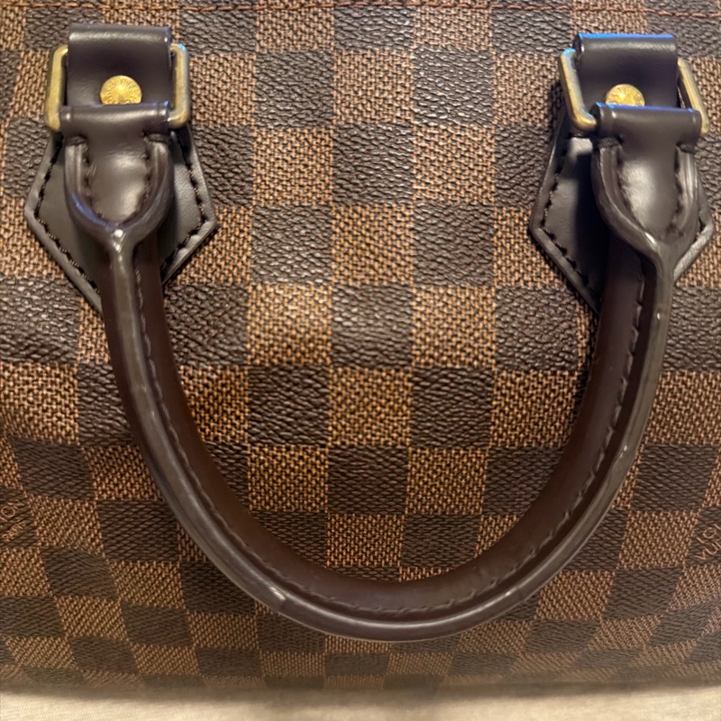 LV N41532 speedy25 棋盤格波士頓包-14