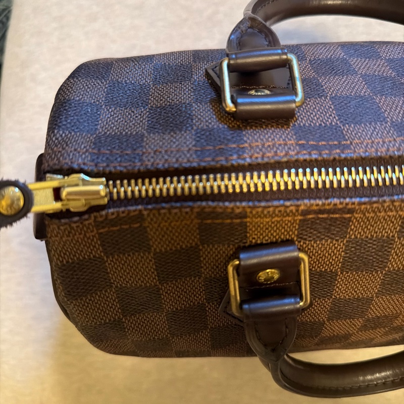 LV N41532 speedy25 棋盤格波士頓包-16