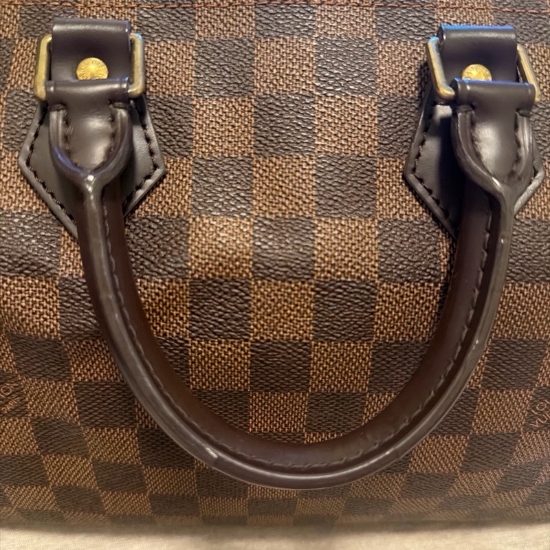 LV N41532 speedy25 棋盤格波士頓包-17