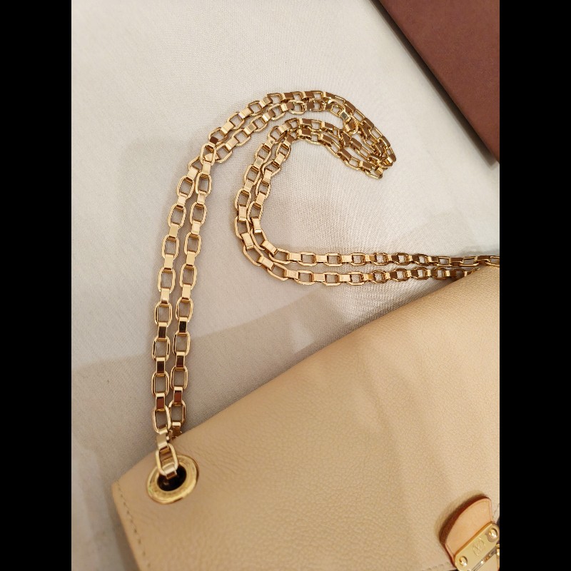 Lv Pallas Chain 老花拚牛皮鏈條包-20