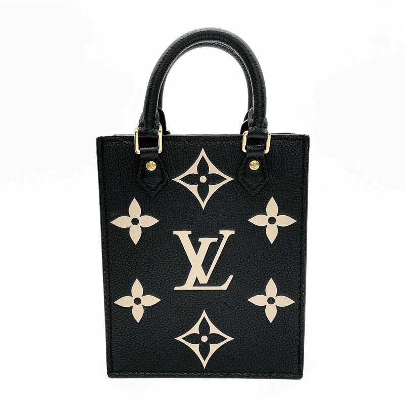 路易威登 Petite Sac Plat 肩背包，兩款，Monogram Empreinte 印花，M57937，皮革，金屬，黑色，女士款-1