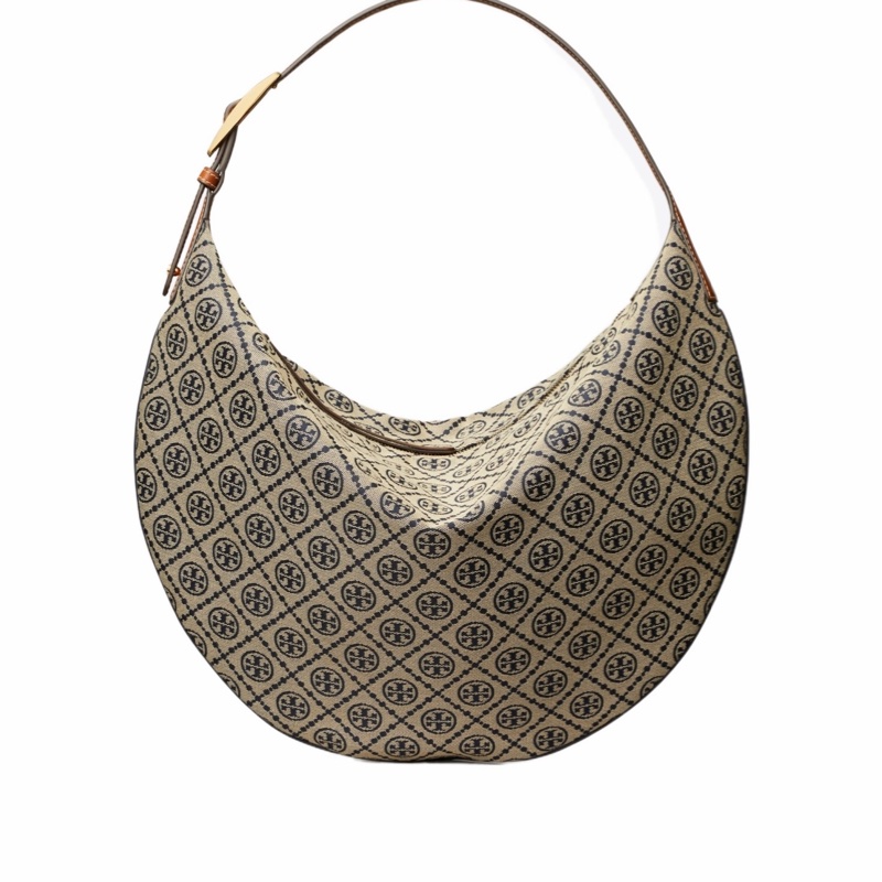 Tory Burch 女士 T Monogram 新月包均碼碼49.5cm*35.5cm-1