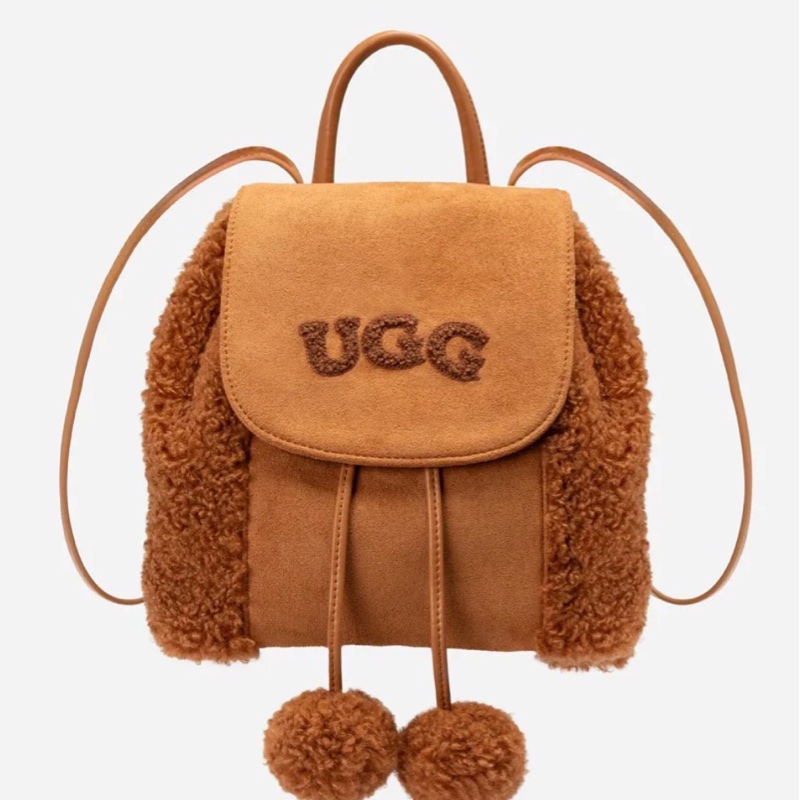🤎 UGG 羊羔毛後背包-0