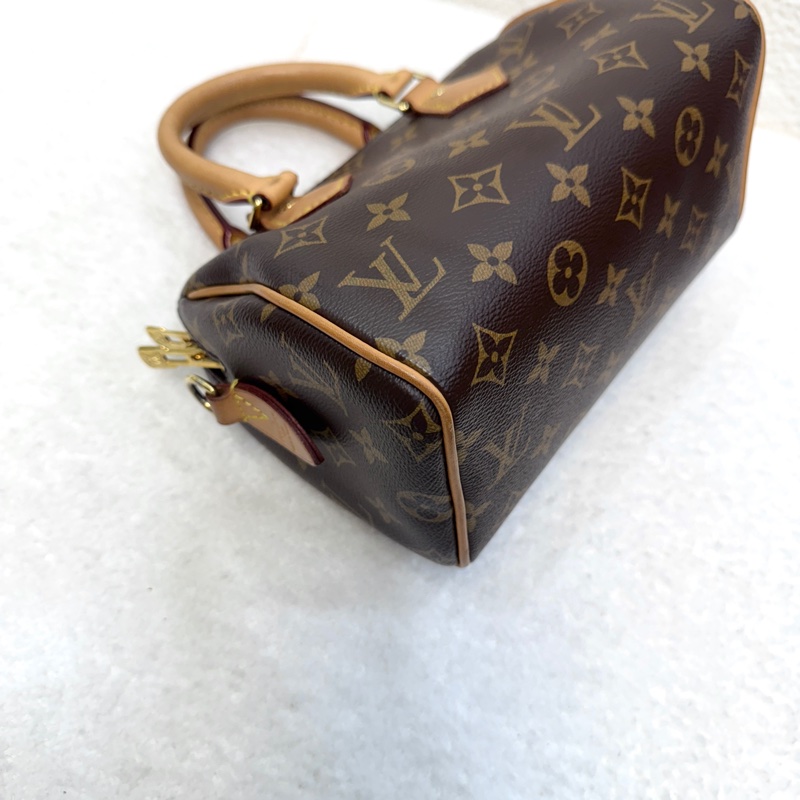 路易威登LV老花黑色肩帶Speedy 20手提斜背波士頓包M46234 經典不敗黃金尺寸 🖤-23