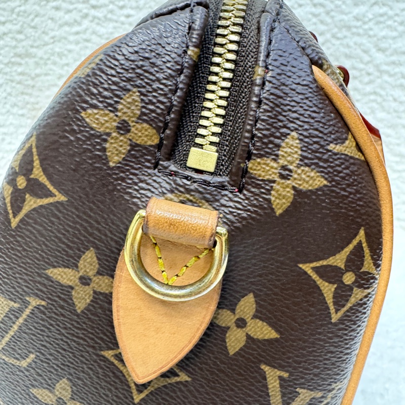 路易威登LV老花黑色肩帶Speedy 20手提斜背波士頓包M46234 經典不敗黃金尺寸 🖤-34