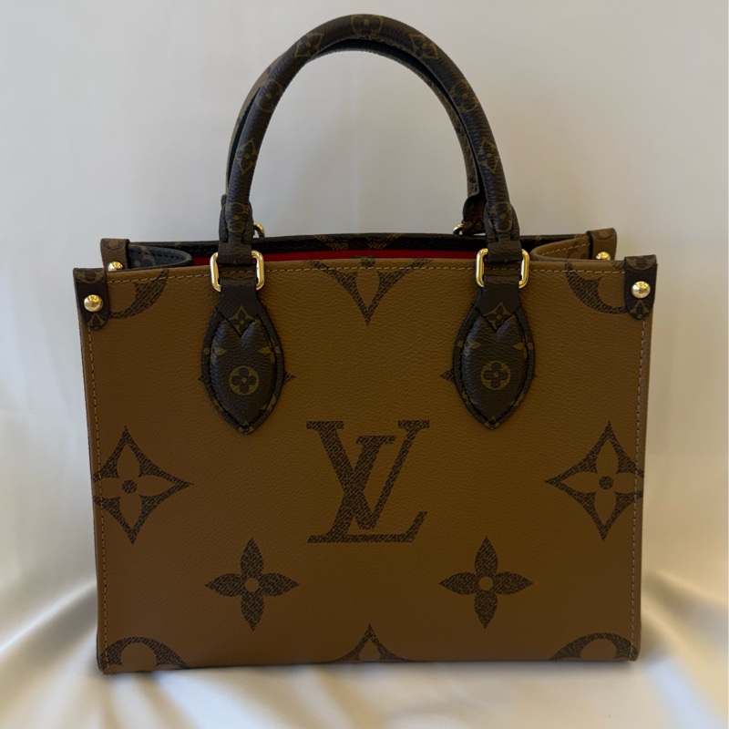 #專櫃價近11萬 LV On-The-Go 路易威登Onthego小號 棕色老花 25 x 19 x 11.5 cm OnTheGo PM M46373-3